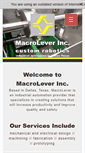 Mobile Screenshot of macroleverinc.com