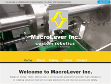 Tablet Screenshot of macroleverinc.com
